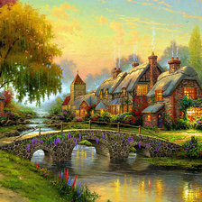 Схема вышивки «томас кинкейд»