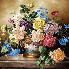 Схема вышивки «kvety h»