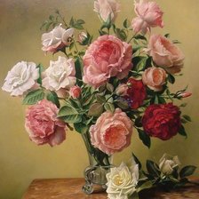 Схема вышивки «Розы»