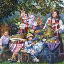 Схема вышивки «Лето на даче»