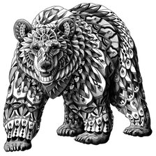 Схема вышивки «Медведь»