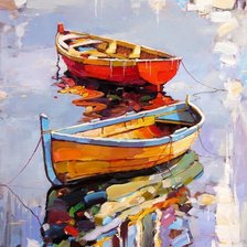 Схема вышивки «лодки»