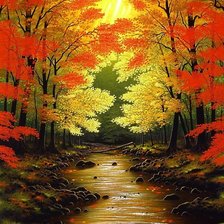 Схема вышивки «Ручей»