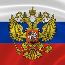 Схема вышивки «Герб рф на триколоре»