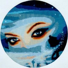 Схема вышивки «взгляд снежной королевы»