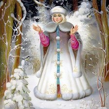 Схема вышивки «Снегурочка»