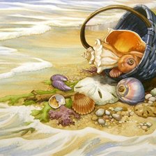 Схема вышивки «ракушки»