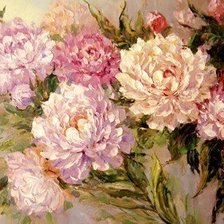 Схема вышивки «Пионы»