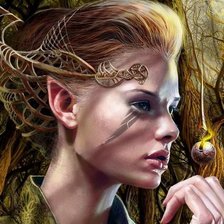 Схема вышивки «Эльфийка»