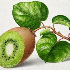 Схема вышивки «киви»