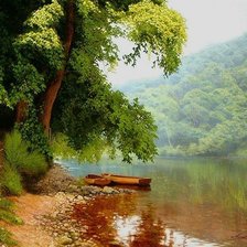 Схема вышивки «Пейзаж»