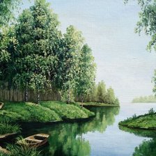 Схема вышивки «Пейзаж»