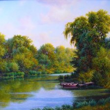 Схема вышивки «Пейзаж»