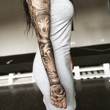 Схема вышивки «Тату»