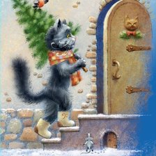 Схема вышивки «новогодняя»