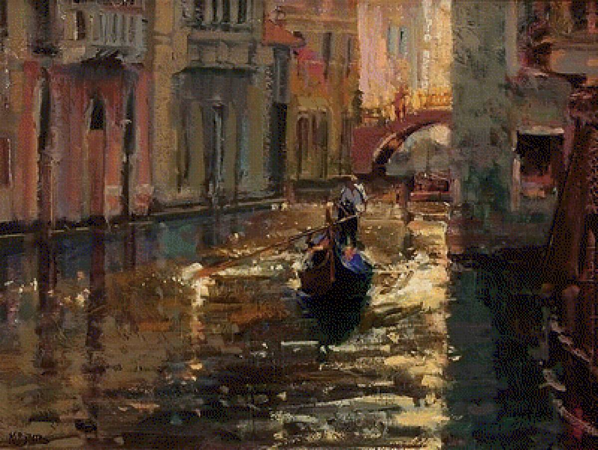 Венеция - картины, венеция, гондола - предпросмотр