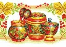 Схема вышивки «посуда»