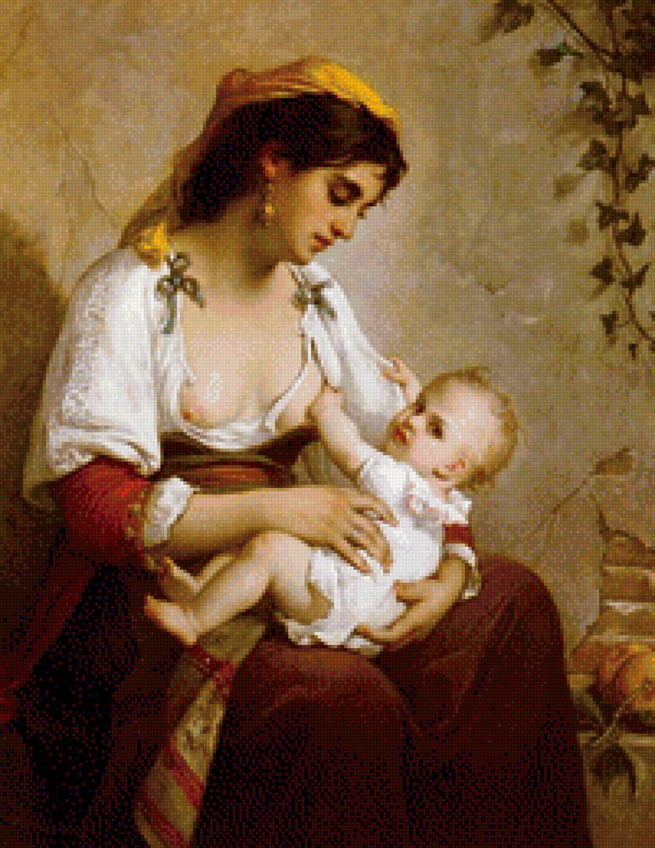 Женщина с ребенком - предпросмотр