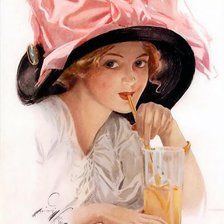 Схема вышивки «"Розовый бант" Харрисон Фишер»