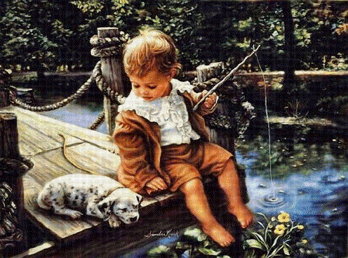 рыбачок - дети рыбалка - предпросмотр