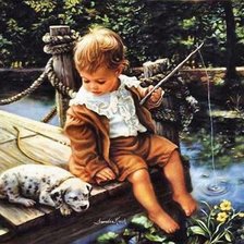 Схема вышивки «рыбачок»