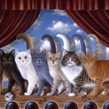 Схема вышивки «коти»