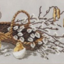 Схема вышивки «пасхальные цыпы»