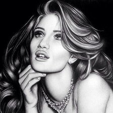 Схема вышивки «женский образ»