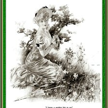 Схема вышивки «Дамочка»