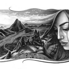 Схема вышивки «Тоска»