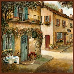 Дворик - дворик, городской пейзаж - оригинал