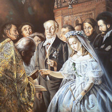 Схема вышивки «Неравный брак»