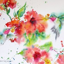 Схема вышивки «Колибри»