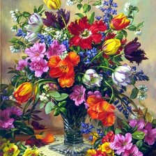 Схема вышивки «Цветы 03»