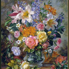 Схема вышивки «Цветы 04а»