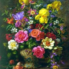 Схема вышивки «Цветы 06»