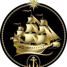 Схема вышивки «кораблик»