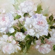 Схема вышивки «Пионы Оксаны Кравченко»