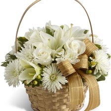 Схема вышивки «Белые цветы»