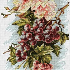 Схема вышивки «Виноград»