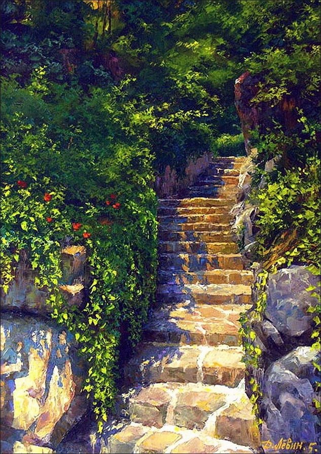 Лестница - пейзаж - оригинал