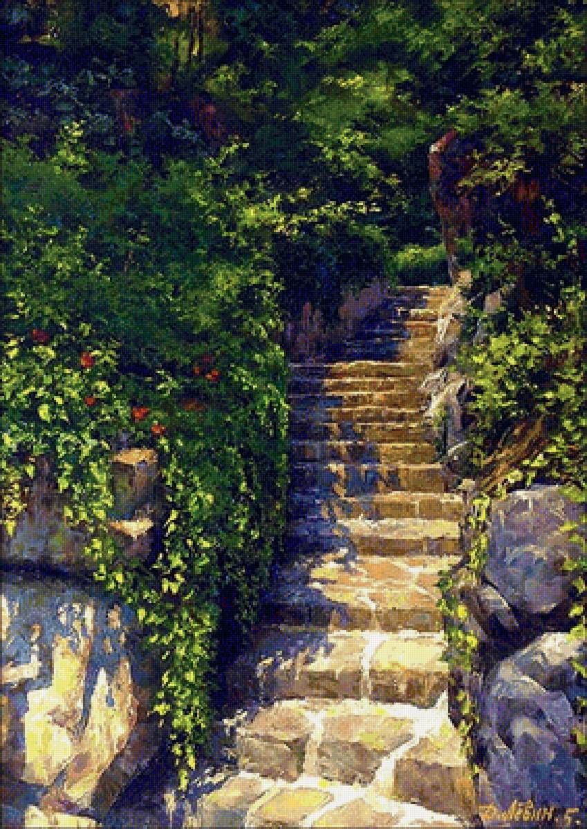 Лестница - пейзаж - предпросмотр