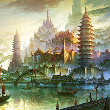 Схема вышивки «Восточный замок»