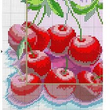 Схема вышивки «вишни»