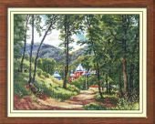 Схема вышивки «пейзаж»