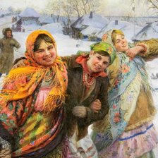 Схема вышивки «Подружки»