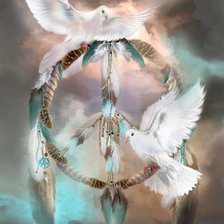 Схема вышивки «ловец снов»