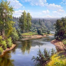 Схема вышивки «Русская рирода»