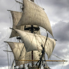 Схема вышивки «парусник1»