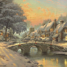 Схема вышивки «Старый мост»